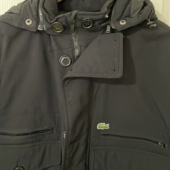 Lacoste coat removable hood - Picture 2 of 8